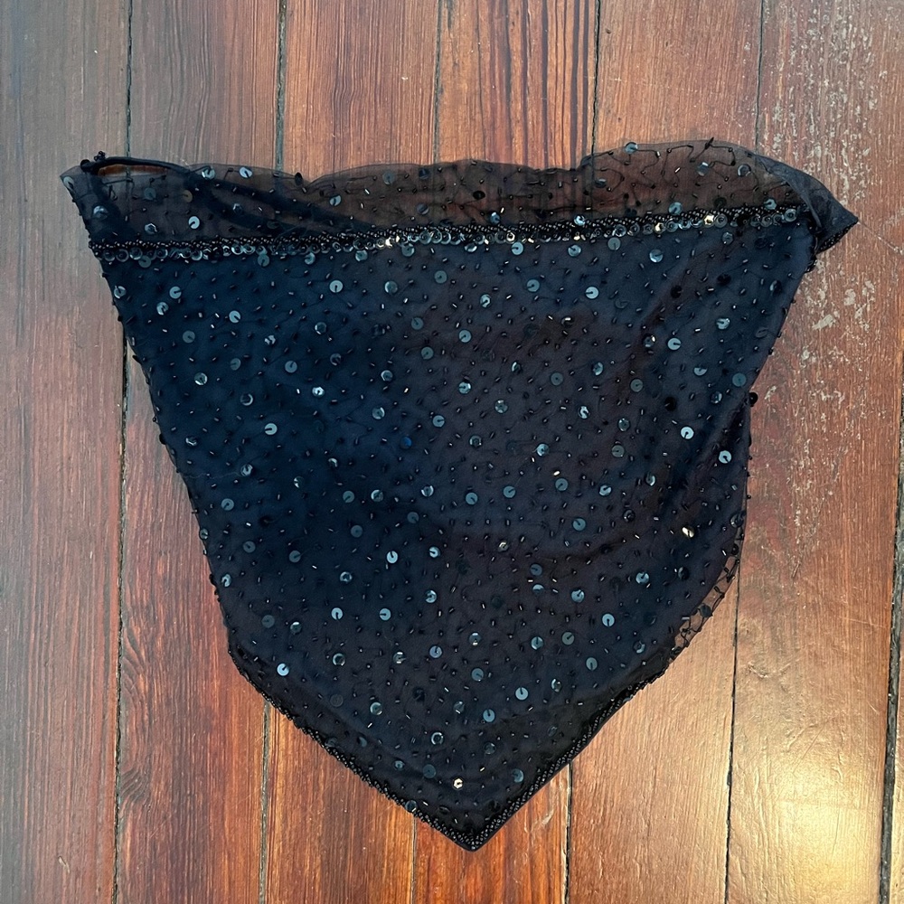 Black sequin top from Dyspnea "Dyspnea Paris Circa 2004 Top"